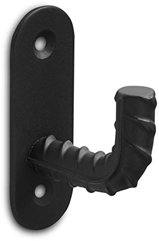 Kleiderhaken 25 x 73 x 52 mm BA: 48 mm schwarz matt Einzelhaken 1-fach Bewehrungsstahl Wandgarderobe von JUNKER Design