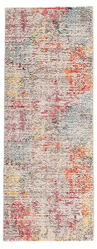 RugVista, Monet, Teppich, Mittelflor, 80 x 200 cm, Läufer, Modern, Oeko-Tex Standard 100, Polypropylene, Flur, Schlafzimmer, Küche, Wohnzimmer, Mehrfarbig, Mehrfarbig