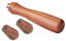 scarlet espresso | Edelholzgriff »Precioso« für Siebträger mit M12 Edelstahlschraube für Rocket Bezzera La Marzocco etc. (Set Sandelholz - Braun, Griff1 + 2x Kipphebel)