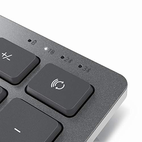 Dell KM7120W Clavier RF sans Fil + Bluetooth QWERTY Belge Gris, Titane