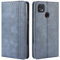 HualuBro Handyhülle für ZTE Blade 20 / ZTE Blade 10 Smart, Retro Leder Stoßfest Klapphülle Schutzhülle Handytasche Flip Case Cover mit Kartenfächer, Blau