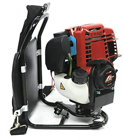 Desbrozadora de gasolina para la espalda, 1,4 HP, con motor de 4 tiempos, multifunción, 1 kW, desbrozadora