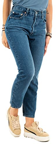 Levi's Women's 501 Crop Jeans, Orinda Troy Horse, 25W / 30L