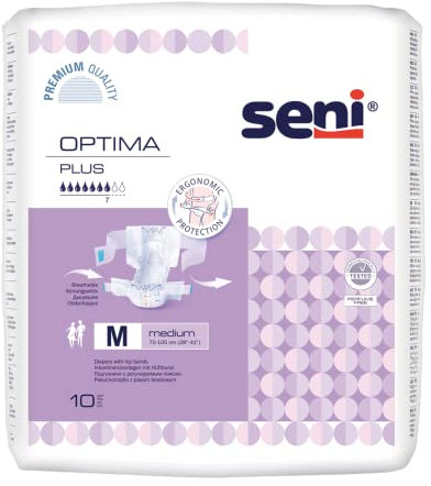 Seni Optima Plus - Gr. Medium - Windelhosen und Inkontinenzhosen für Erwachsene bei Blasenschwäche