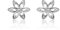 Ohrstecker 14 Karat Kleine Blumen Ohrringe Aus 585 Weißgold Mit Zirkonia