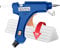 Angzhili Mini Glue Guns with Sticks(50pcs), 20W Heating Fast Hot Glue Gun Crafts with Support Kickstand, Hot Glue Gun for Crafting, DIY Arts, Card, Plastic, Wood, Glassand Home Quick Repair