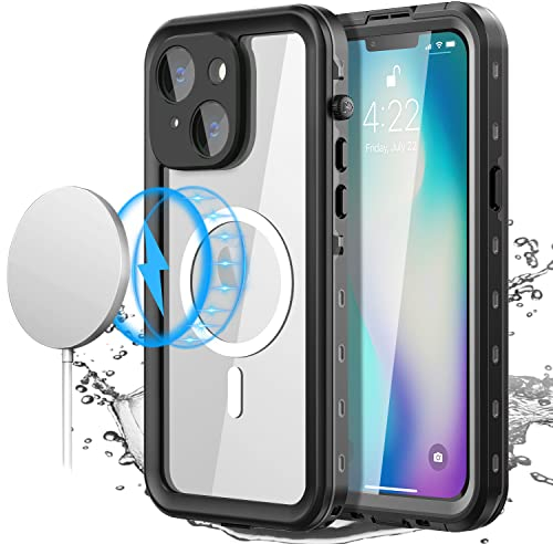 AICase für iPhone 14 Wasserdicht Hülle mit MagSafe Unterstützung, (6.1) 360 Grad Schutz Outdoor Rundumschutz IP68 zertifizierter Ganzkörperschutz,Unterwasserschutzhülle für iPhone 14
