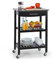KLARSTEIN Carrito Auxiliar con Ruedas, Mueble Cocina Isla, Carro Cocina para Frutas y Verduras, Mueble Auxiliar Cocina, Camarera con Ruedas para Cocina, Comedor, Carrito Cocina Fácil de Transladar
