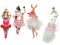 Christbaumschmuck Glas 18,6cm - Tier Ballerina Figur zum Aufhängen - 1 Stück sortiert - mundgeblasen - Weihnachtsbaum Anhänger für Weihnachten - Christbaumanhänger & Weihnachtsbaumschmuck - Rosa