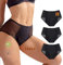 So'Cosy 3er-Pack Damen Menstruationshöschen ADRIA | Auslaufsichere Periodenunterwäsche | Bio-Baumwolle | Hohe Taille | Ultraabsorbierend | Periodenslip für Teenager & Frauen