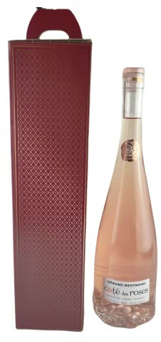 Hebold Persönlicher Rosé Weinflasche mit Gravur und Geschenkverpackung Gerard Bertrand Cote des Roses 2021 Rosewein trocken 75cl