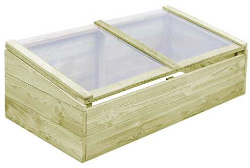 ZHOUMIN Gewächshaus, Wintergarten Bausatz, Tomatenhaus, Treibhaus, Garten, Greenhouse, Gartengewächshäuser, Anlehngewächshaus, Imprägniertes Kiefernholz 100 x 50 x 35 cm
