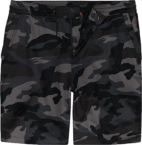 Vintage Industries Eton Shorts, dunkles camouflage, 2XL