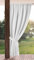 Eurofirany Garden Outdoorvorhäng mit Stangentaschen - 1 STK. Sonnenschutz Sichtschutz Winddicht Wasserdicht Outdoor Vorhäng für Pavillon Terrasse Pergola Balkon, 155x200 cm, Weiß