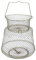 Panier à Poisson en Métal.Panier à Poisson en Fil de Métal.Cage de Pêche Pliable Panier à Poisson de Crabe (33cm)
