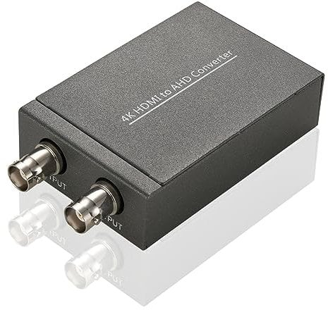Docooler 4K HDMI to AHD Converter Adapter 480P 720P 1080P 4K30 4K60 HDMI to AHD Video Converter for Monitor HDTV DVRs Convert HDMI Video Signal to AHD