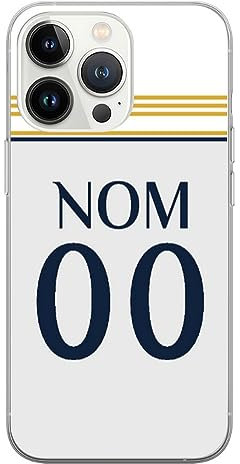 CS Coque Foot Maillot Real Madrid Domicile Saison 2023 2024 Personnalisable (iPhone 14 Pro)