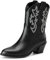 Donne Western Stivali da cowboy with Embroidered Moda Retrò Classico Basic Mid Calf Wide Calf Stivali Cowgirl per donne Ragazze Le signore nero Numero 43