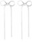 Rajputana Schleifen Ohrringe Silber für Damen, Long Silver Drop Bow Earrings for Women Girls, Silver Schleife Ribbon Earrings Tassel Earrings for Wedding Statement Trendy Jewelry
