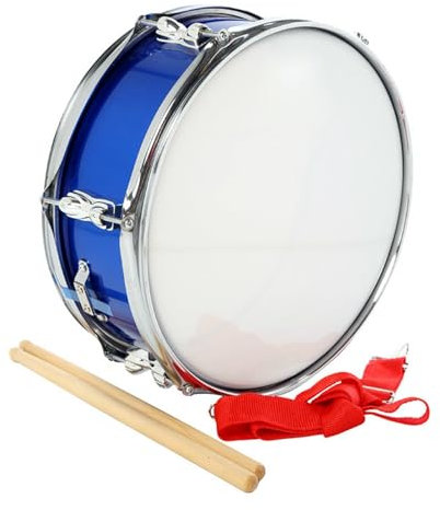 Oshhni 13 Caisse Claire Batterie de Musique Portable avec bandoulière Instrument de Percussion Double Ton Tambour pour Enfants garçons Filles débutants,