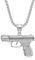 GleaMora Ins Stil Halskette Unisex Trendy Hip Hop Titan Stahl Halskette Pistole Anhänger Halskette Weihnachten Jubiläum Schmuck Geschenk