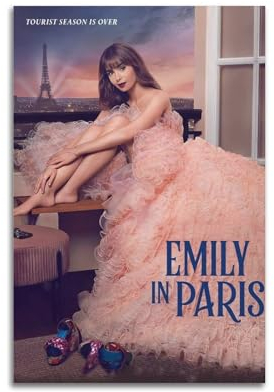 TRXU Emily in Paris, 5 Poster, Albumcover, Musikposter für Schlafzimmer, ästhetisches Poster, dekorative Malerei, Leinwand, Wandkunst, Wohnzimmer, Poster, Schlafzimmermalerei, 30 x 45 cm, ungerahmter
