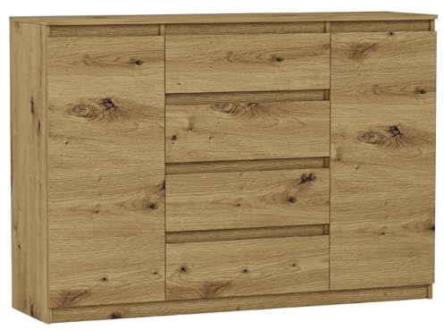 Framire Kommode mit Schränken und Schubladen Artisan, 140 x 40 x 98 cm - Modern R140S4