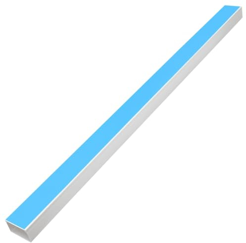 vidaXL Kabelkanäle, Kabelkanal mit Klebeband, Kabelrohr für dünnere Kabel, Installationskanal Kabelleiste, Selbstklebend Weiß 100x40mm 10m PVC