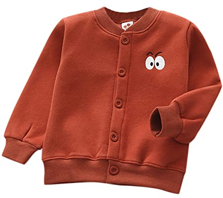 IQYU Neugeborenes Baby Mädchen Winter Warm Strick Baumwolle Langarm Kleidung Mantel Jacke Strickjacke 2 Jahr (Z-jsjmA-Red, 6-7 Years)