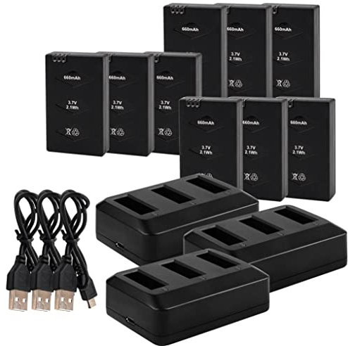 Cndiyald Drone Lithium Battery UAV Replacement Battery Compatible With Parrot Mini Drones 3.7V 600mAh 3PCS Uav Replacement Battery