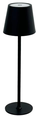 EvoGlow Lampada da Tavolo Ricaricabile Senza Fili – Lampada LED Touch Dimmerabile a 3 Intensità con USB, Design Moderno, Efficienza Energetica Classe F