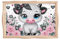 JISHSHAY Diamond Art Serving Tray Diamond Painting Food Tray Gem Art Serving Platter Gem Painting Mosaic Kits for Adults DIY Kits for Adults, with Wood Handle 20×30cm/7.87×11.81in, Cow Cattle