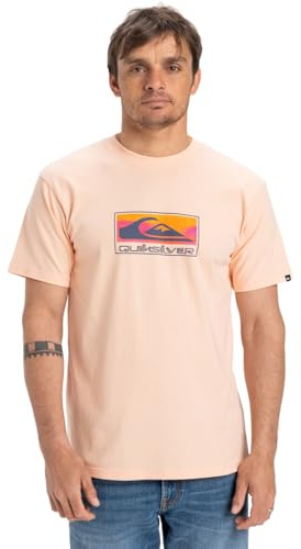 Quiksilver Ev Gradient Box SS Herren-T-Shirt, Perfekter Pfirsich, M