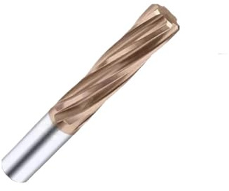 Spiralschlitz-Reibahle aus Hartmetall, Durchmesser 1–12 mm, H7-Maschine, 6 Nuten, beschichtet, Reibahle, Bohrer, 1 Stück(4.9mm)