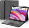 Teclado Redmi Pad Pro 12.1 con Touchpad, Teclado Trackpad Xiaomi Poco Pad 12.1 Pulgadas 2024, Funda Teclado Retroiluminado Español Ñ Desmontable Bluetooth para Xiaomi Redmi Pad Pro 12.1 2024, Negro