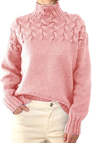 TEPTDirio Ladies Jumpers Size 14 & 10 - Purple & Black Striped Turtleneck Jumpers