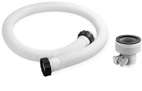 WMFASBAG Manguera de bomba de filtro de piscina de 1,5 pulgadas de diámetro con adaptador, manguera de bomba de filtro de para piscina, mangueras de bomba de agua salada para bombas de filt