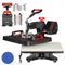 TKSE 8 en 1 DIY T-T-Press Machine Máquina de Transferencia de Calor, 1000 W, Panel Calentador de 35 x 32 pulgadas, Máquina de Prensa de calor giratoria 360° para camisetas, tazas (EU 220V)
