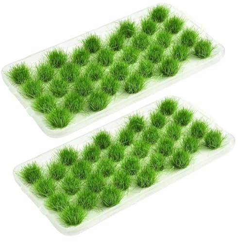 Katyjun 2 Kartons Modellbau Gras, Miniatur Kartonmodellbau, Grasbüschel Pflanzen Modell