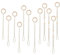 Plawee 12 PCS Connectable Macrame Plant Hanger Creamy-White Extender Plant Pot Holders Extender Macrame Plant Holder Handmade Woven Hanging