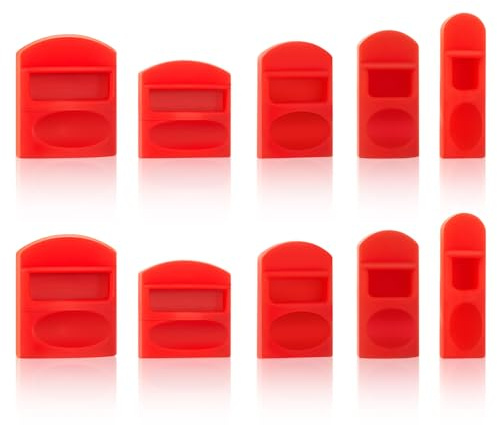 Marsui Soft Silicone Chisel Edge Guard Set, Chisel Tip Covers, 10 Pcs | Wood Chisel Tip Protectors, Chisel Protector Caps, Tool Tip Covers, 1/8-1/4”, 3/8-1/2”, 5/8-3/4'', 7/8-1”, 1-1/8-1-1/4''