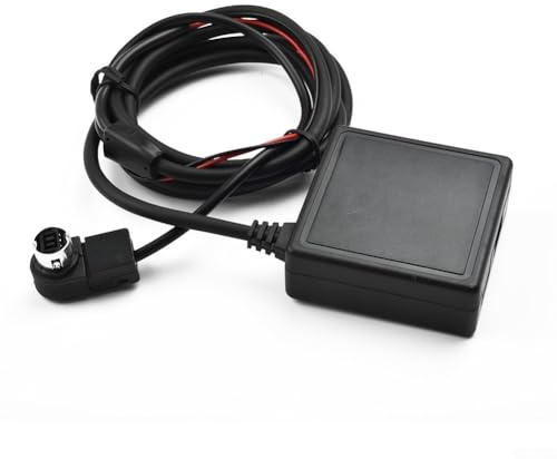 Câble adaptateur Bluetooth AUX avec microphone 5.0 Hi-Fi Audio, TF/USB, compatible avec Alpine Ai-NET KS-U58 et Select CDA/IDA/DVA Séries autoradios