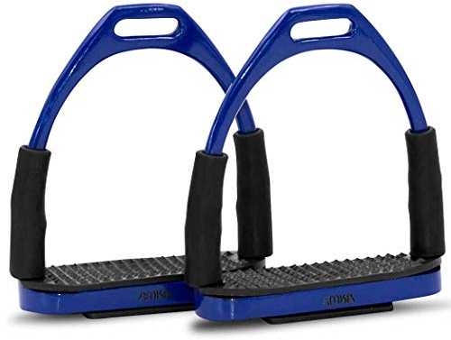 AMKA Steigbügel mit Gelenk dunkelblau Sicherheitssteigbügel Steigbügel Flexible Safety Stirrups Horse Riding