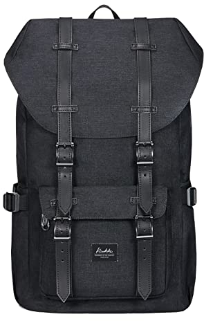 KAUKKO Rucksack Damen Herren 17 Zoll für 15 Notebook Lässiger Daypacks Backpacks