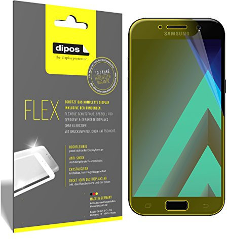dipos I 3X Schutzfolie 100% kompatibel mit Samsung Galaxy A5 (2017) Folie (Vollständige Displayabdeckung) Displayschutzfolie