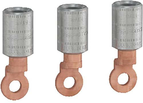 Schneider LV426984 Gecrimpte Kabelschuhe für Al-Kabel 95 mm² (starr) 3-er Set für NSXm