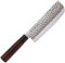 SekiRyu Couteau Japonais Nakiri Lame Martelée 16.5cm Couteaux de Cuisine Fabriqué au Japon