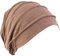 Pluto & Fox Beanie Mütze mit Falten Muster Slouch Longbeanie Für Frauen Damen (Kaffee, M-L)