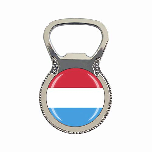 Luxemburg Flagge Bierflaschenöffner, Kühlschrankmagnet, Metall, Glas, Kristall, Reise-Souvenir, Geschenk, Heimdekoration