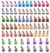 Craftdady 76pcs Mini Resin Bubble Milk Tea Bottle Charms Beads Figurine Fruit Tea Necklace Earring Dangle Pendants for DIY Crafts Hanging Keychain Bag Decoration
